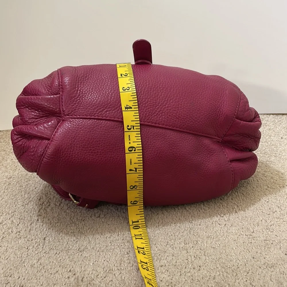Michael Kors Pink / Purple Pebble Leather Crossbody With Gold Hardware